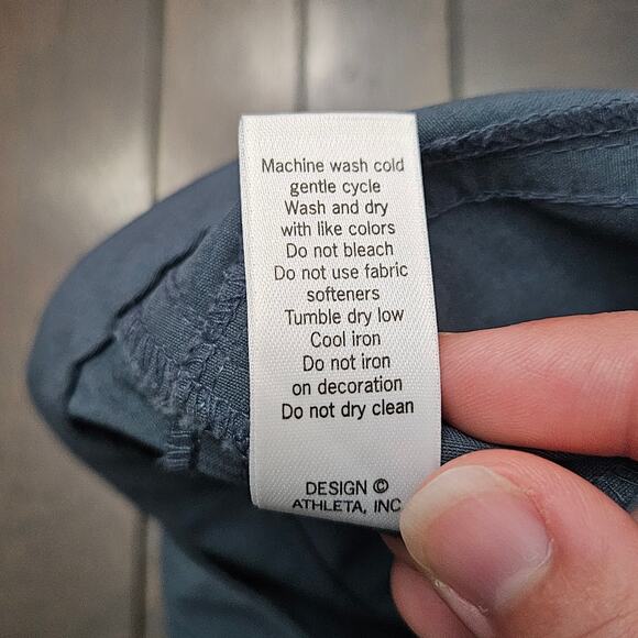 Athleta The Dipper Cargo Pants Womens Size 10 Gray Low Rise Vintage Y2K Utility - Picture 11 of 12